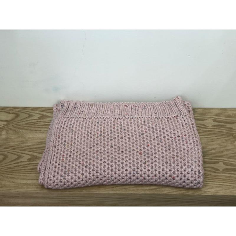 Scarf women's winter new versatile warm wool scarf men's and women's knitted thickened scarf