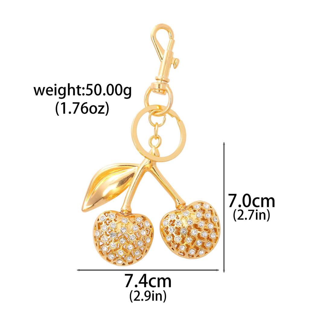 Rhinestone Dreamcatcher Keyring with Hollow Feather Pendant - Elegant Metal Gift