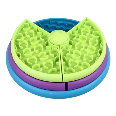 Slow Feeder Hundenapf Mehrzweck-Puzzle Spill Proof Verhindert Choke Rotation Spielbrett Langsam