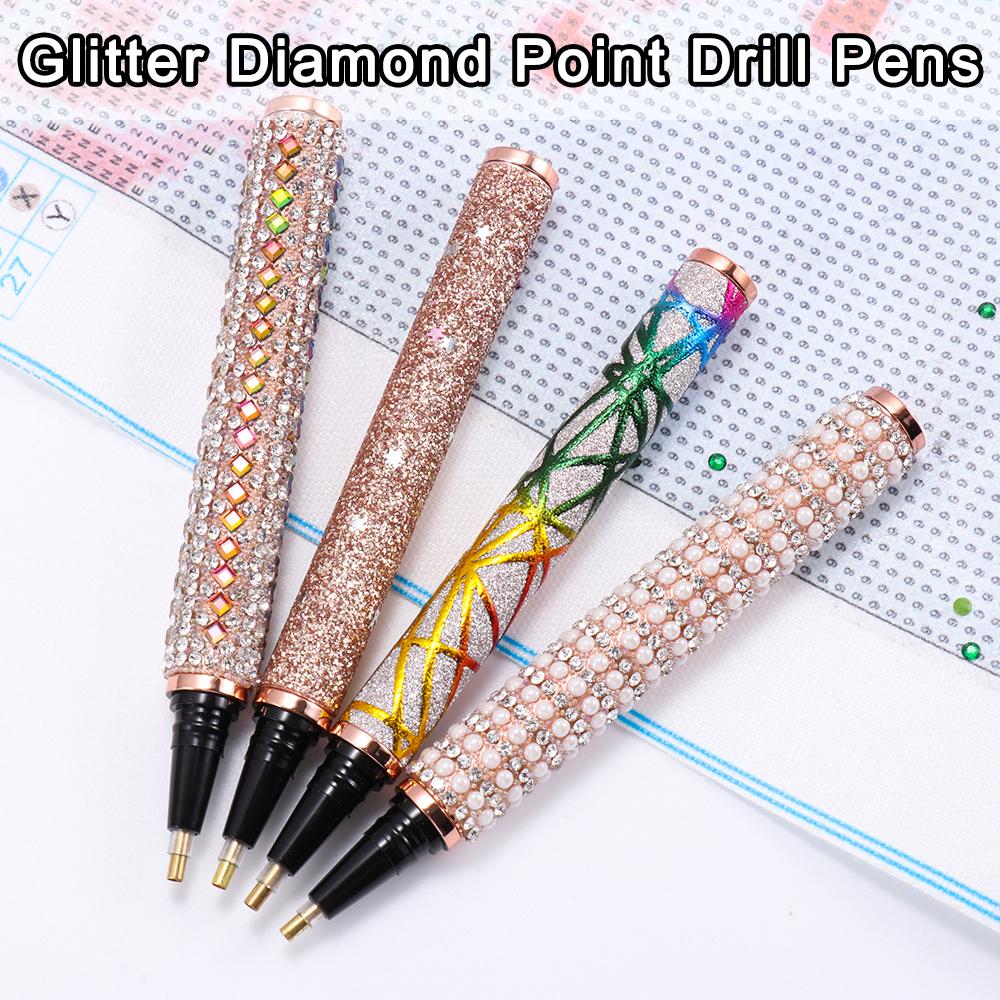 1PcNew Glitter 5D Diamond Painting Pen Sparkle Point Drill Pens Cross Stitch Embroidery DIY Craft Nail Art Diamond Painting Tool