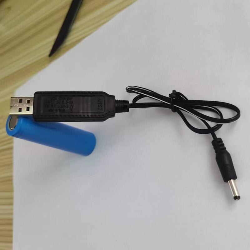 3.7V USB DC Charging Cord 3.5mm Plug Charge Line with Power Off Indicator 1/5Pcs Anti-break for Daily Long-term Use