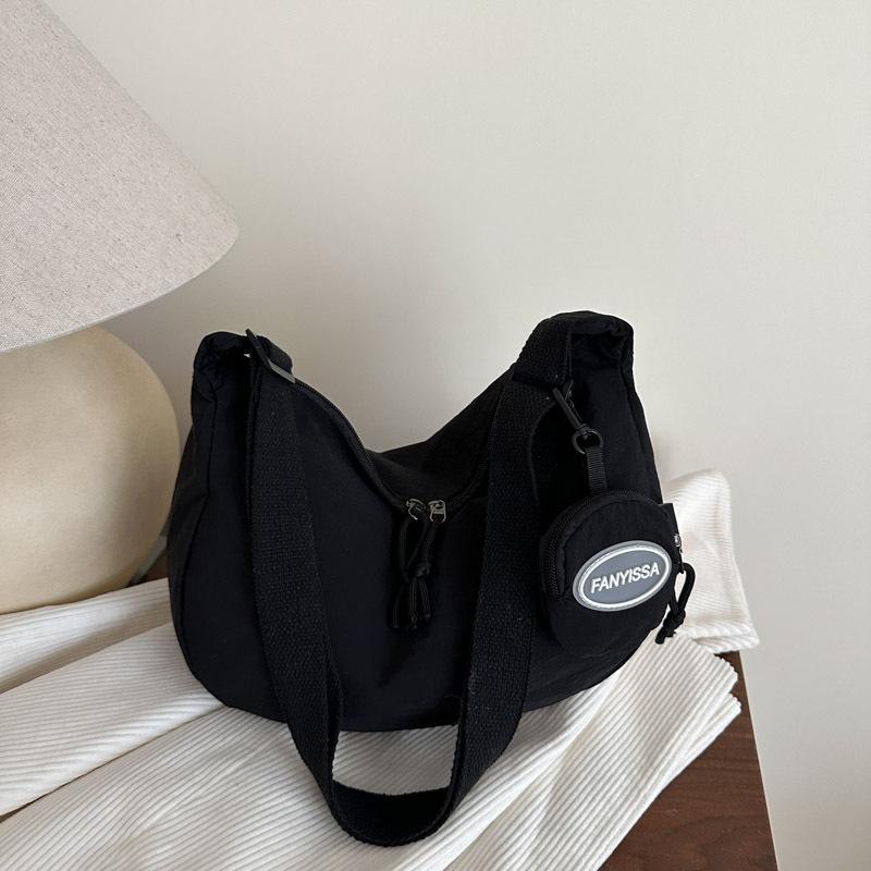 Atmospheric Commuting Solid Color Simple Texture Shoulder Messenger Bag Summer New Tote Bag Fashion Dumpling Bag