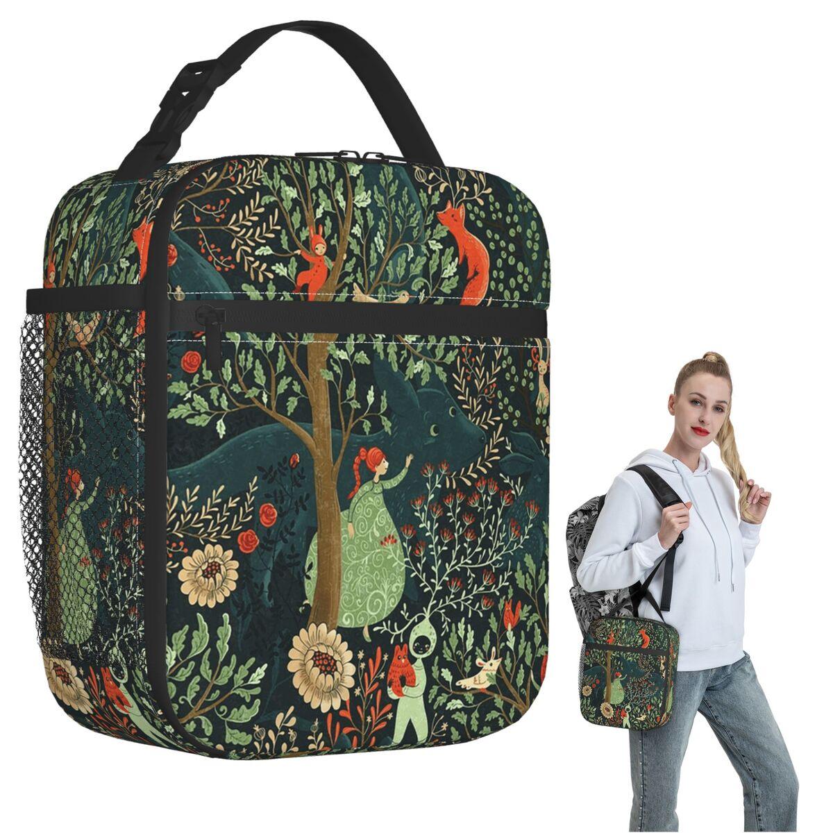 Whimsical Wonderland Insulated Lunch Bag for Women Children Leakproof Food Boxes Thermal Lunch Box Tote One Size