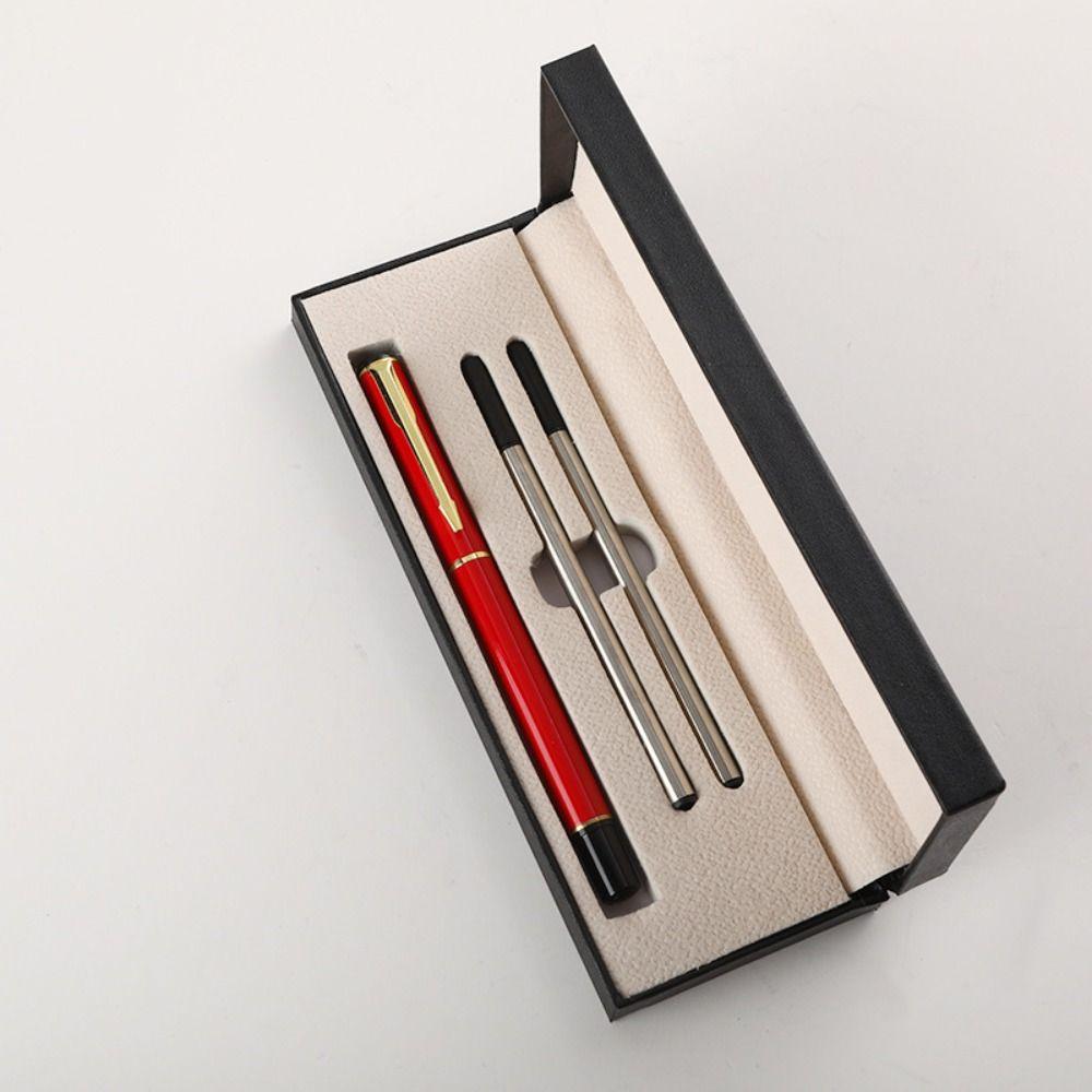 

Подарочная металлическая ручка для подписи 0,5 мм Деловая ручка Профессиональная шариковая ручка синий