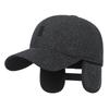 NORTHWOOD Winter Men's Baseball Caps with Plush Thick Ear Protection Outdoor Sports Woolen Warm Cotton Baseball Hats
