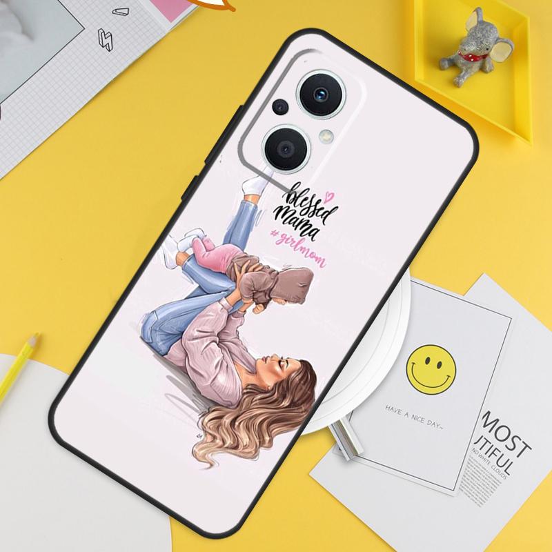 Baby Mom Daughter Girl Son Dad For OPPO Reno 12F 14F 13F 11F 10 11 12 13 14 Pro 7 8 Lite 8T OPPO Find X6 X5 X8 X9 Pro Case