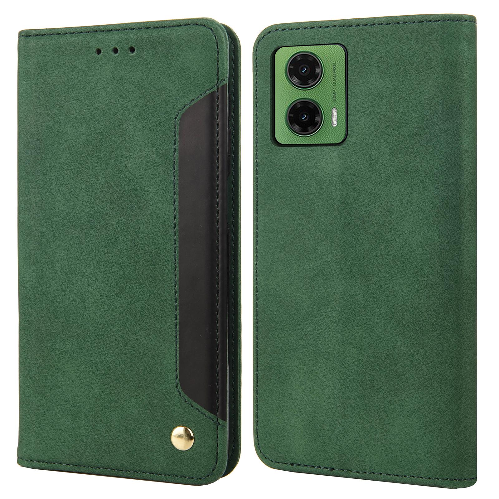 

Чохол для Motorola Moto G35 5G зі штучної шкіри, протиударний захист, гаманець, чохол для телефону Green