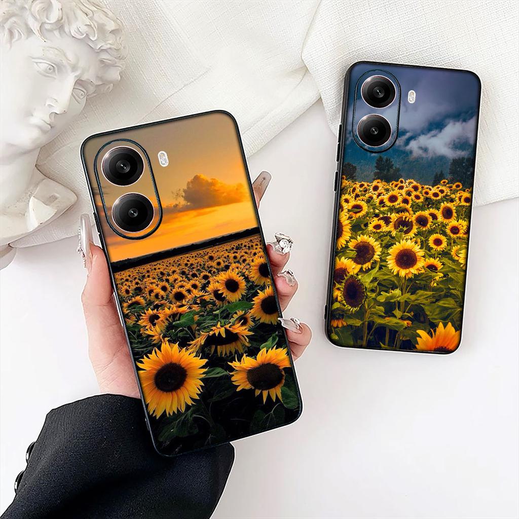 Sonnenblume Rose Blume Handyhülle für Samsung Galaxy S25 Edge S24 S23 FE Plus Ultra A16 A15 A55 A57 5G Schutzhülle