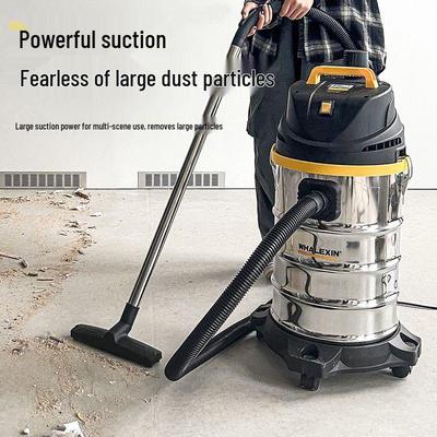 Jingsen High-Power Industrial Vacuum Cleaner, Large Suction, Wet/Dry Use, for Home, Commercial, Vehicle, and Renovation Cleaning.