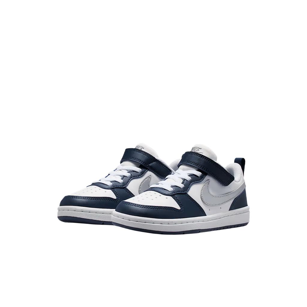 Nike Court Borough Low Recraft PS White Metallic Silver Kids Sneakers DV5457-135