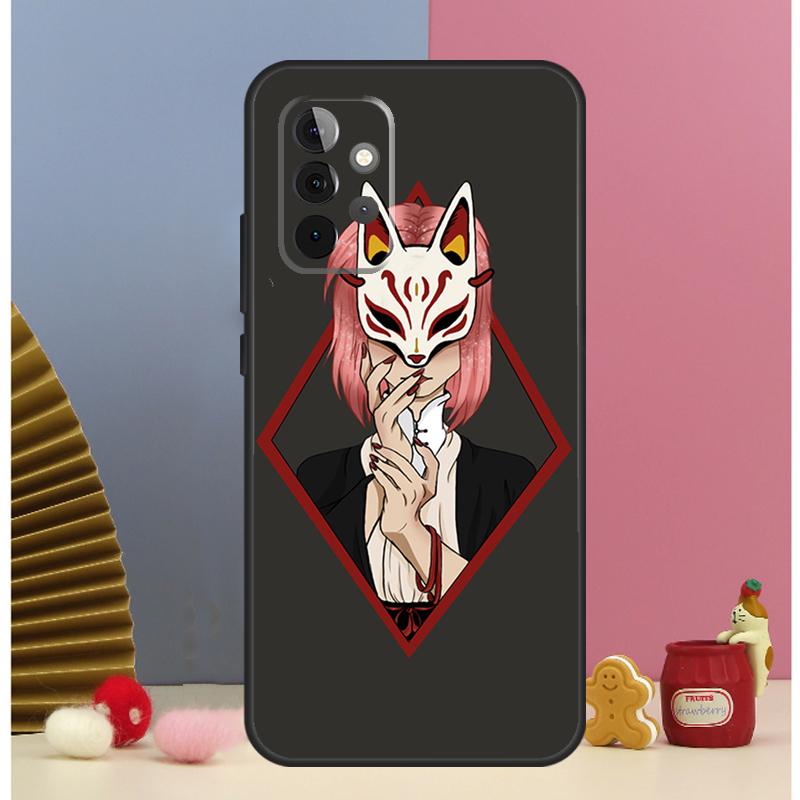 Japanese Style Anime Fox Case For Samsung Galaxy A52 A72 A13 A33 A53 A14 A24 A34 A54 A15 A25 A51 A71 A12 A32 Cover