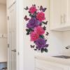 Creative Retro Purple Vine Bathroom Decoration and Beautification Stickers
