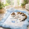 Cartoon Pattern Dog Sofa Bed Non-slip Pet Cooling Mat Dog Sleeping Bed  Summer Season