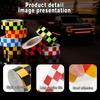 Reflective Sticker Square Grid Checkered Pattern Reflector Tape Red Yellow Fluorescent White Reflect Film For Truck Car Road