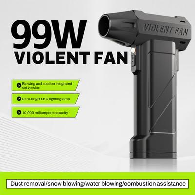 Super Storm 990000RPM Turbo Fan Powerful Air Blower Portable Dust Cleaner TypeC Charging Brushless Jet Blower for Home 10000mAh