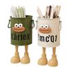 Pen Holder Cartoon Style Large Mouth Long Legs Shape Pen Organizer Large Capacity Office School Stationery Supplies