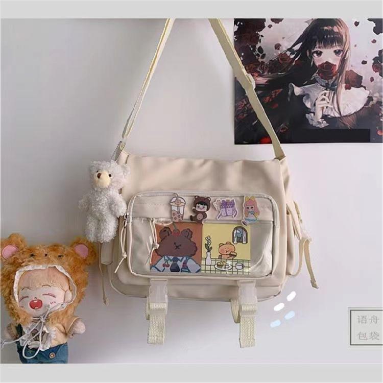 Japanese Shoulder Bag Nylon Book Bag Transparent Itabag Women Handbags JK Bag