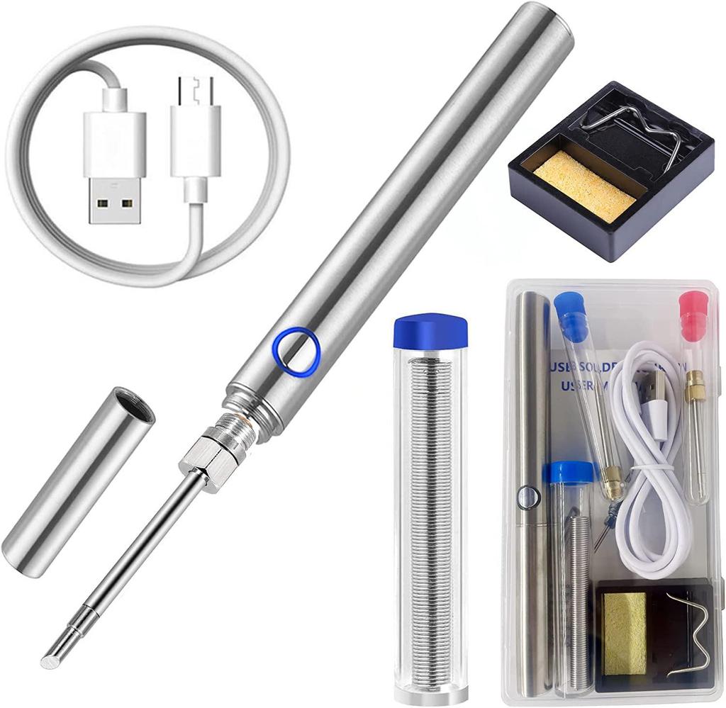 Portable USB Wireless Electric Soldering Iron Pen with Lithium Battery - Fast Heating for Outdoor Use