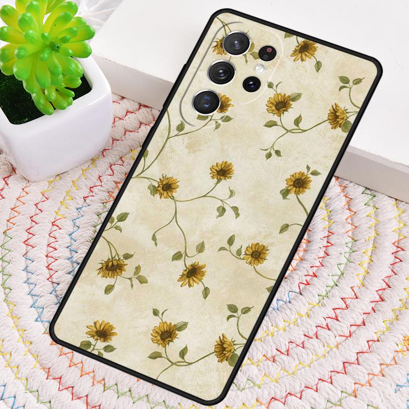 Beautiful Yellow Sunflower Phone Case for Samsung Galaxy Note 10 Pro S26 Ultra S23 S24 FE S25 S21 S22 PLUS Shockproof Cove