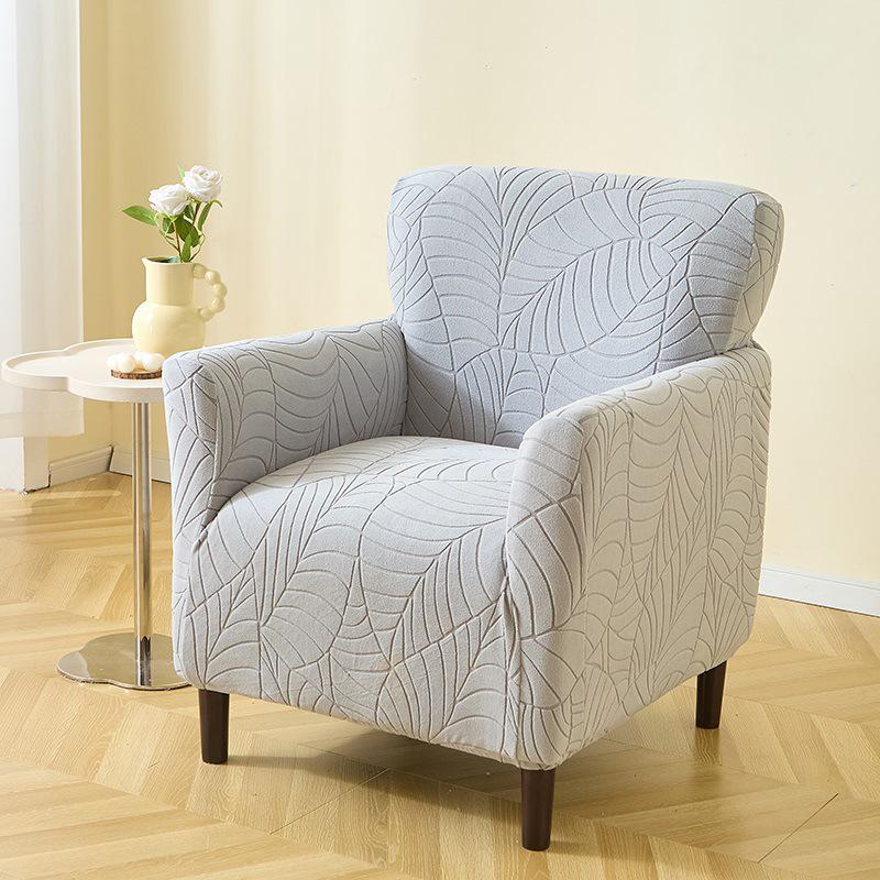 Universal Jacquard Leaf Sofa Chair Cover - New Style Leaf Pattern Small Single Sofa Cover