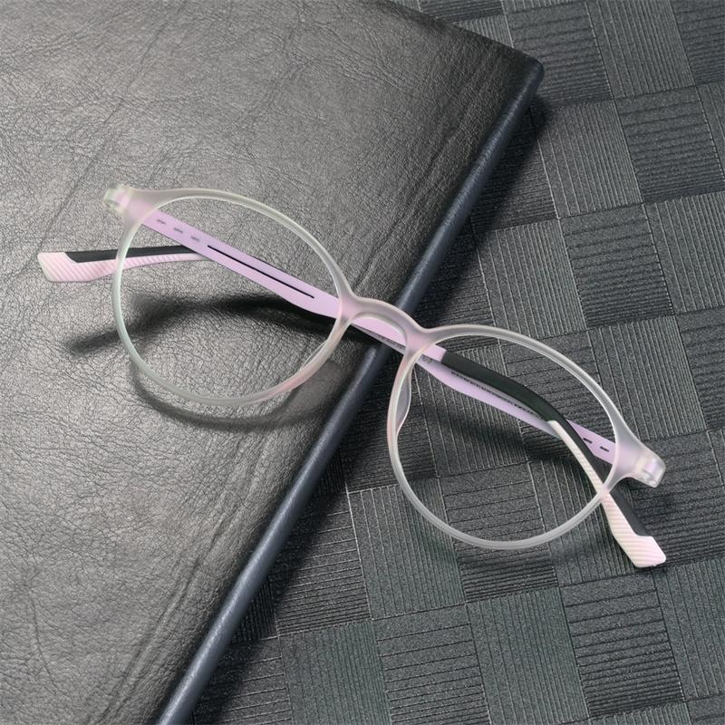 New Ultralight Rubber Titanium Alloy  Myopia Glasses Retro Round Optical Prescription Eyeglasses Frame Men And Women Eyewear