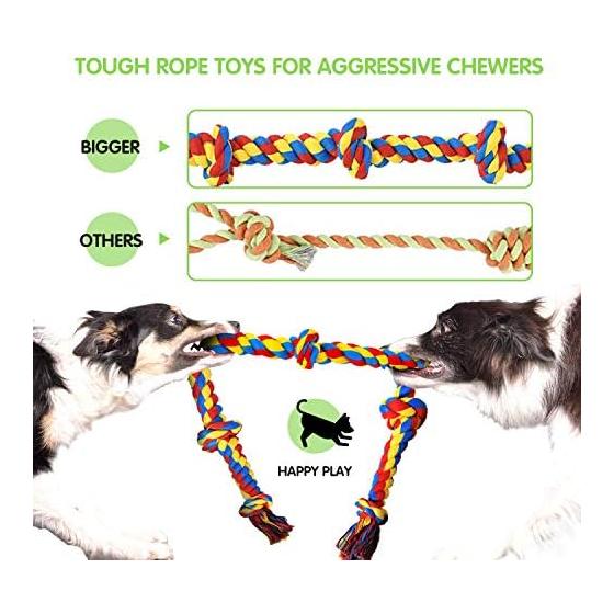 Large Dog Moo Moo Moo, Strong Dog Toys Large Breeds, Heavy Dentistry Dog Rope Toy Set for Medium Dogs, 5 Indestructible Dog Toys, Cotton Puppy Moo