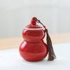 Portable Color celadon gourd tea caddy sealed storage tank travel Tea Boxes Ceramic tea tin containers coffee canister Candy jar