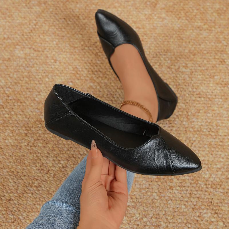 

Весна и Осень Новые Туфли-лодочки с мелким вырезом для Девочки Zapatos De Mujer Обувь для Женщин 40 чёрный