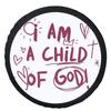 God Message Tire Cover Child of God Spare Wheel Protector Durable Polyester Car Accessory