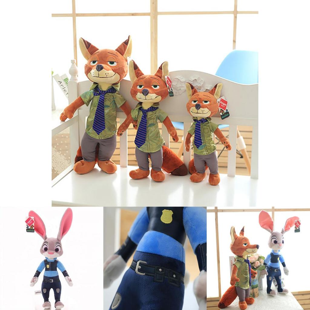 Zootopia/zootropolis Judy Hopps e Nick Wilde Peluche Giocattolo Regalo Ideale per Bambini e Fan