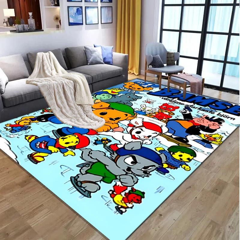 Bamse Pattern Rug, Indoor/Outdoor Mat, for Picnic, Gameroom, Bedroom, Office, Living Room, Home Decor Carpet, Birthday Gift