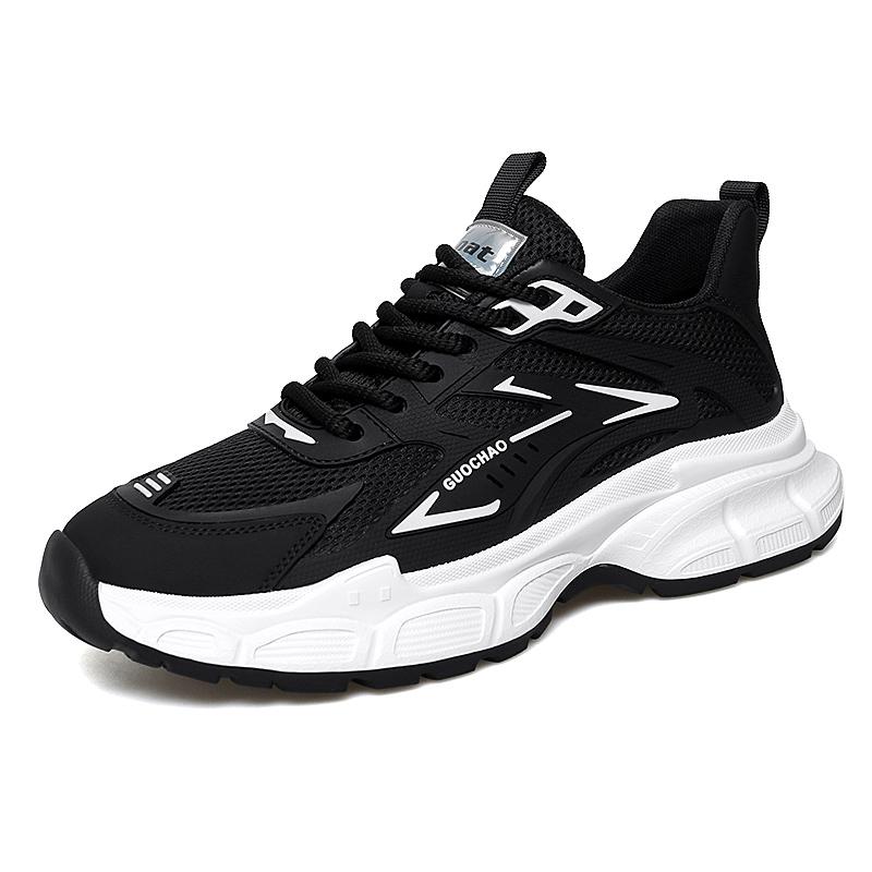 

Сетчатая обувь для мужчин, Дышащая, Спортивная и для отдыха, Толстая подошва, Увеличивающая рост, Модная обувь интернет-знаменитости Сяобай Папа 44