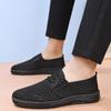 Men's Mesh Shoes Summer Breathable Hollow Thin Casual Shoes Anti Slip Lightweight Wear-resistant Sandals for Men