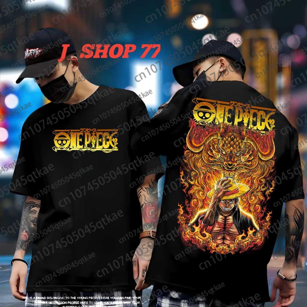 Joint Short-sleeved T-shirt Gear5 Night Pure Cotton Men's and Women's Oversize Fashion Bandai Cosplay Tshirt