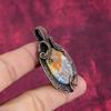 Maligano Jasper Pendant Gemstone Jewelry Handmade Copper Wire Wrapped Pendant