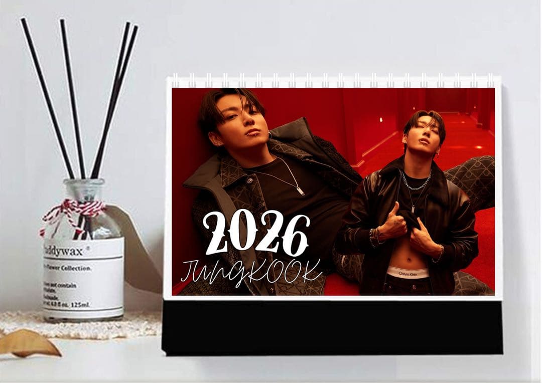 

[USED] BTS Jungkook 2026 Desk Calendar Korean Merchandise Japanese Version