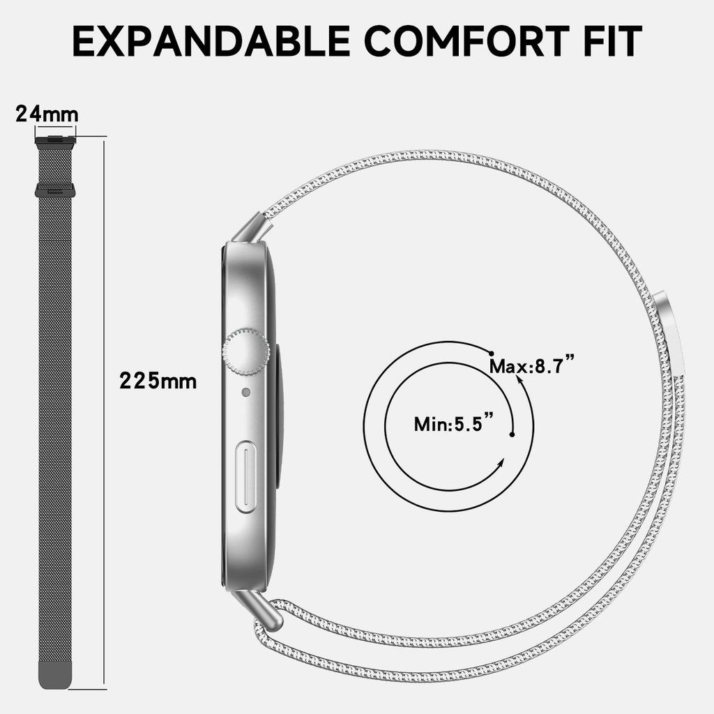 Magnetic Milanese Loop Band For Huawei Watch Fit4-Fit4 pro-FIT 3 Strap Stainless Steel Correa for Huawei Fit2/Fit1 Accessories