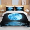 Moon Bedding Set Night View Duvet Cover Set With Pillowcase Bedding King Queen Full Double Single Size Luxury Bedxclothes Decor