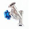 DN15/20/25/32/40 X 1.5" Tri Clamp Tee 3 Ways 316L Stainless Steel Sanitary Tri Clamp Diaphragm Valve Brew Beer Dairy Product