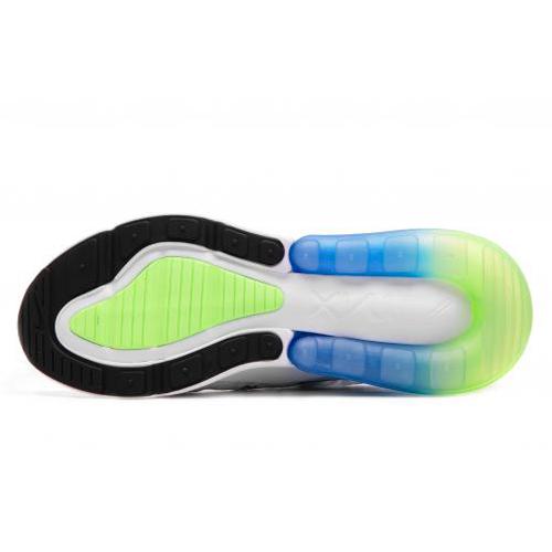 New Nike Air Max 270 White Lime Blast Photo Blue AQ9164-100