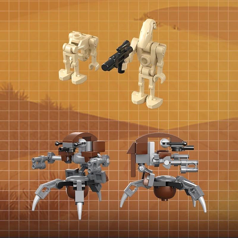 585PCS Space Battle Building Blocks Set, Transport Vehicle & Attack Craft, Destroy Droids Assembly Bricks Toy