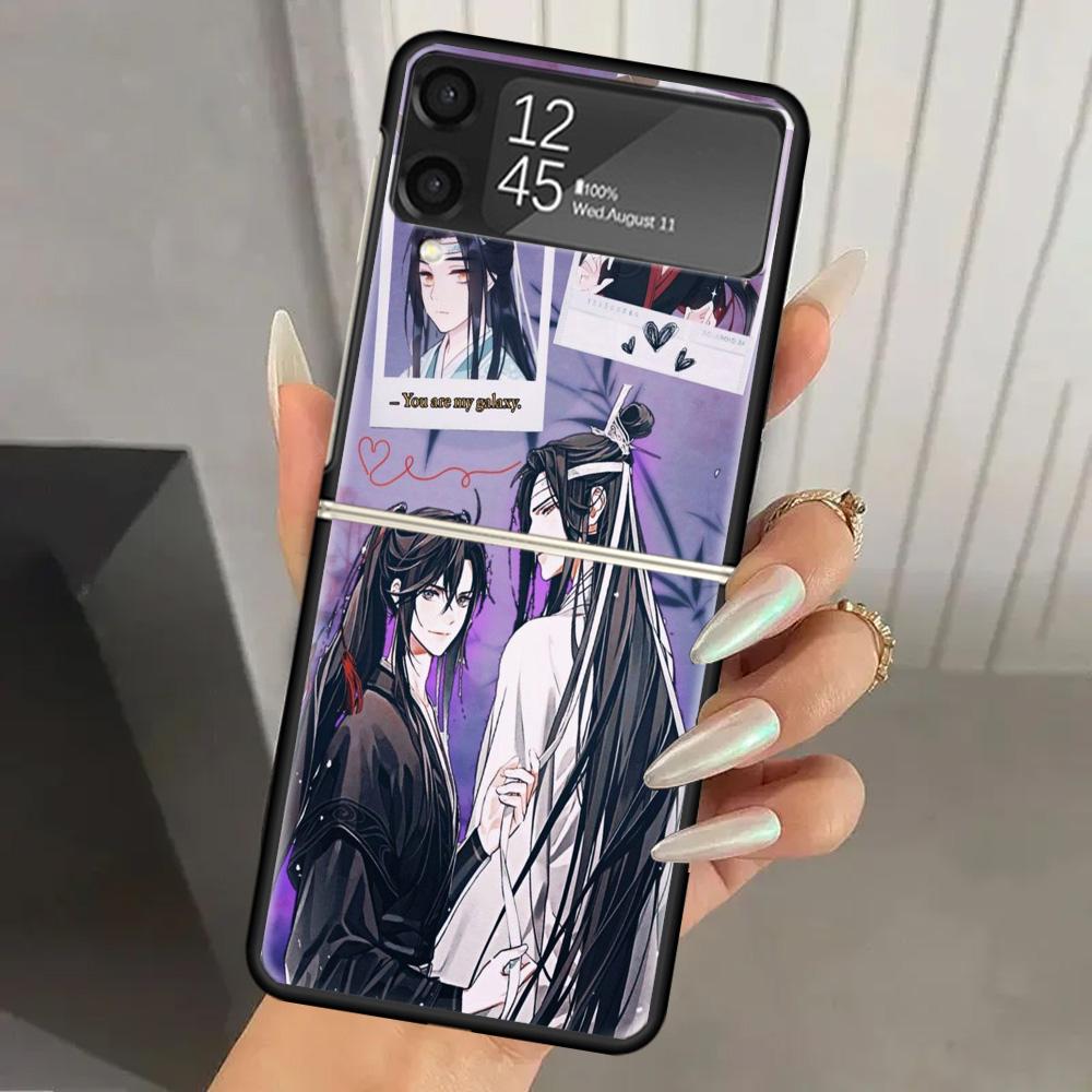 Anime Mo Dao Zu Shi Hard PC Phone Case For Samsung Galaxy Z Flip 7 6 5 4 3 Black ZFlip7 ZFlip6 Flip5 Flip4 Flip3 5G Print Cover