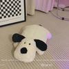 Cute Black and White Dog Plush Pillow - Soft Sleep Companion and Birthday Gift