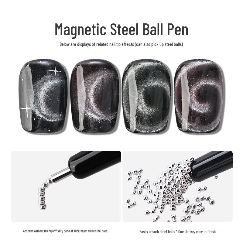 Nail Art Magnetic Pen for Steel Beads & Cat Eye Gel
