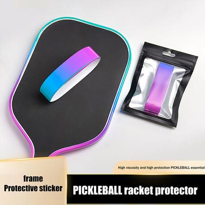 Pickleball Paddle Edge Protection Tape Laser Cut Curved Fit Head Guard Racket Edge Shield Perfect for Sports Equipment Protectio