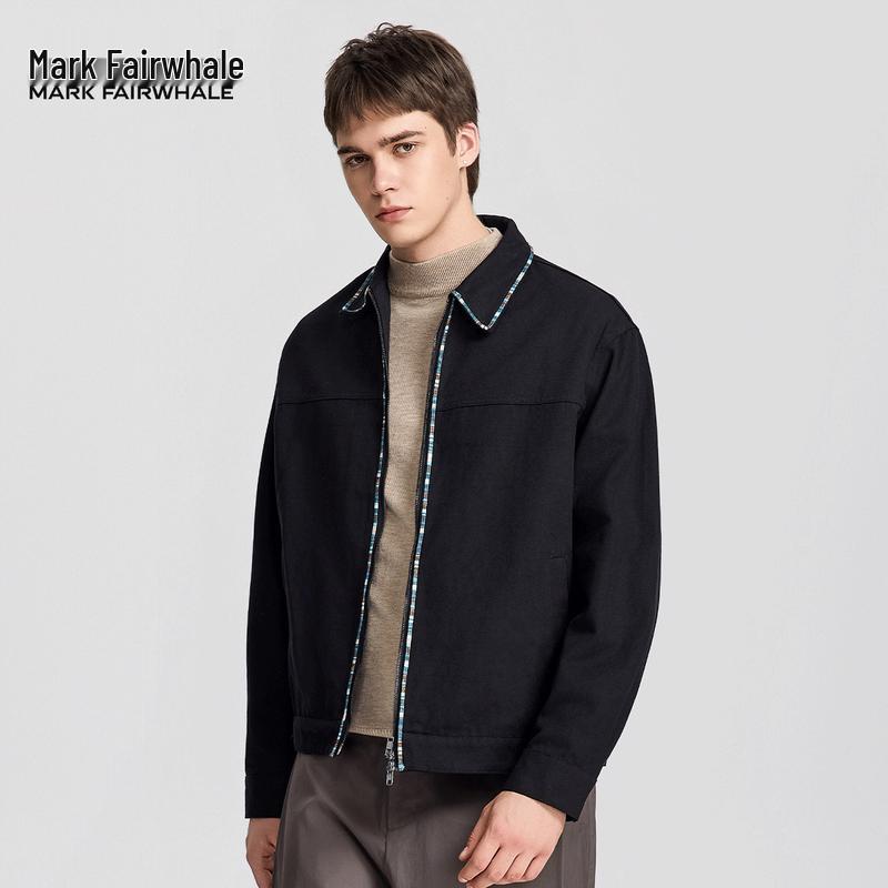 Mark Fairwhale Herr Retro Randig Kofta Jacka