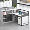 Jin Yun Office Workstation Desk with Partition and Cabinets