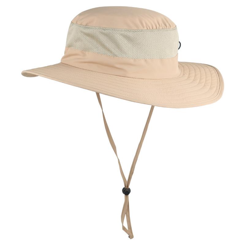 

Шляпа с вышивкой принта путешествий, козырек для альпинизма, мужская панама с большими полями L（58-60cm）