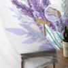 Aquarell Lavendel Bouquet Tüll Fenster Vorhang für Wohnzimmer Schlafzimmer Voile Gardinen Küche Behandlungen Vorhänge