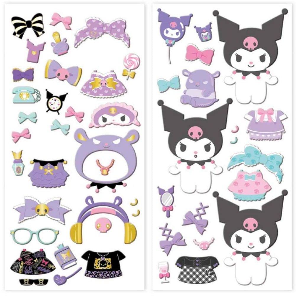 K Company Kuromi My Coordinate Chill H195 X Stickers, Stickers, W95mm, CCD1-KU-CH